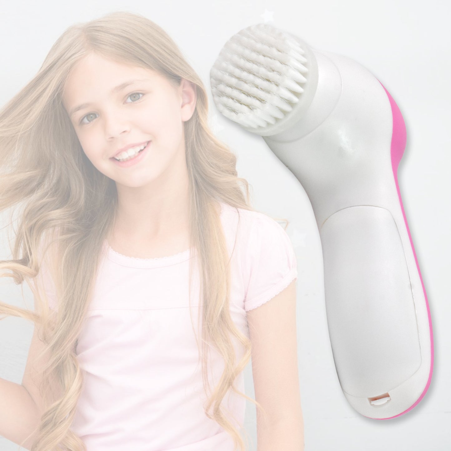 Facial Beauty Brush Face Massager (1 Pc With 2 Aa Battery Included) - Essentials