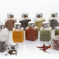 5503 All New Square 16 Bottle Design 360 Degree Revolving Spice Rack Container Condiment Pieces Set Square Small Container - Essentials