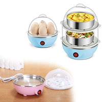 115 Multi-function 2 Layer 14 Egg Cooker Boilers  Steamer - Essentials