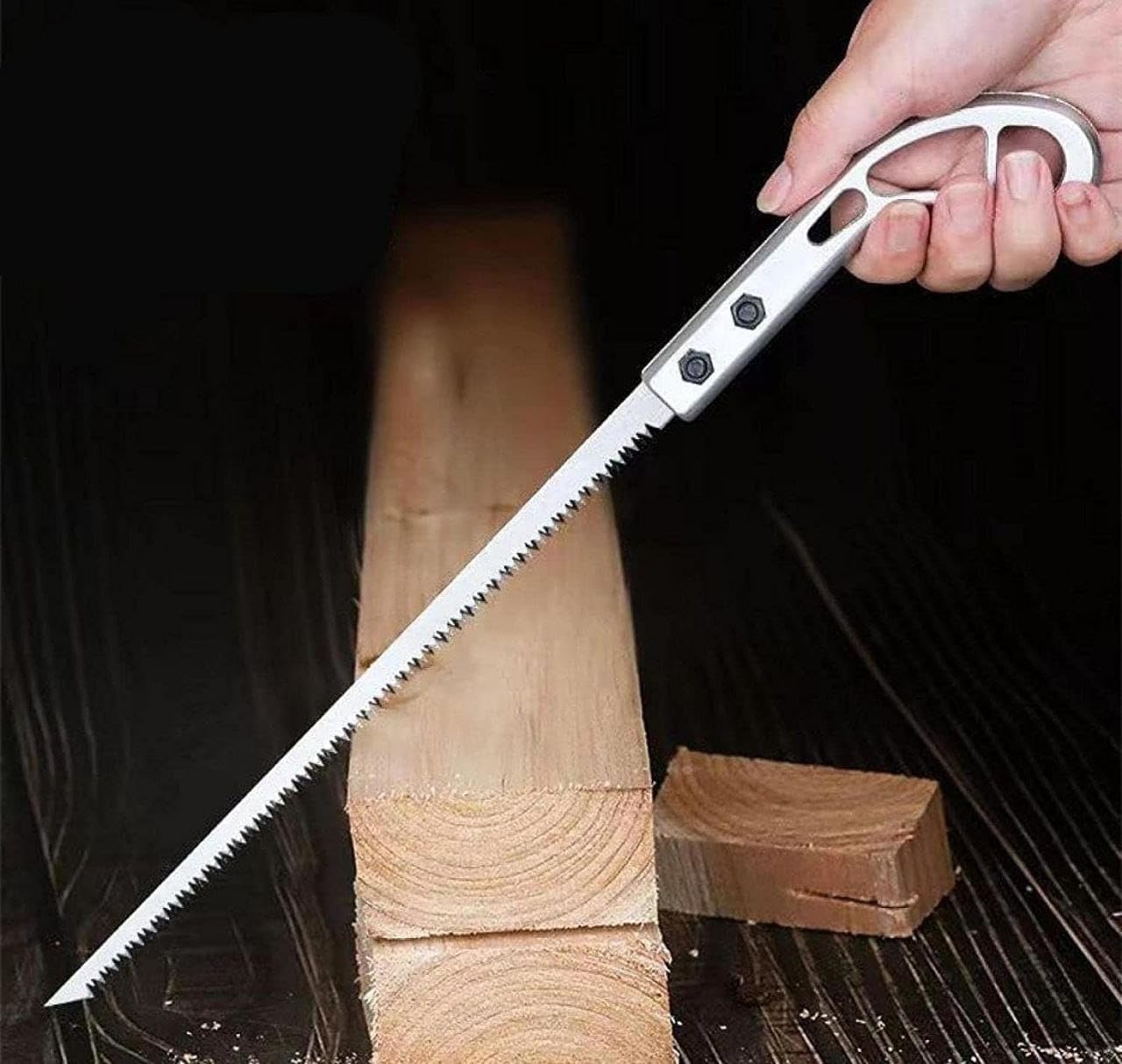 Hand Saw Portable Garden Household Anti-Skip Hand Steel High Strength Tool Ice Hand Saw Cutter Wood Saw Hand Tree Cutting - Essentials