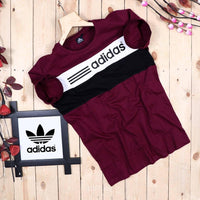 Regular Fit T-Shirt (Maroon, L) - Essentials