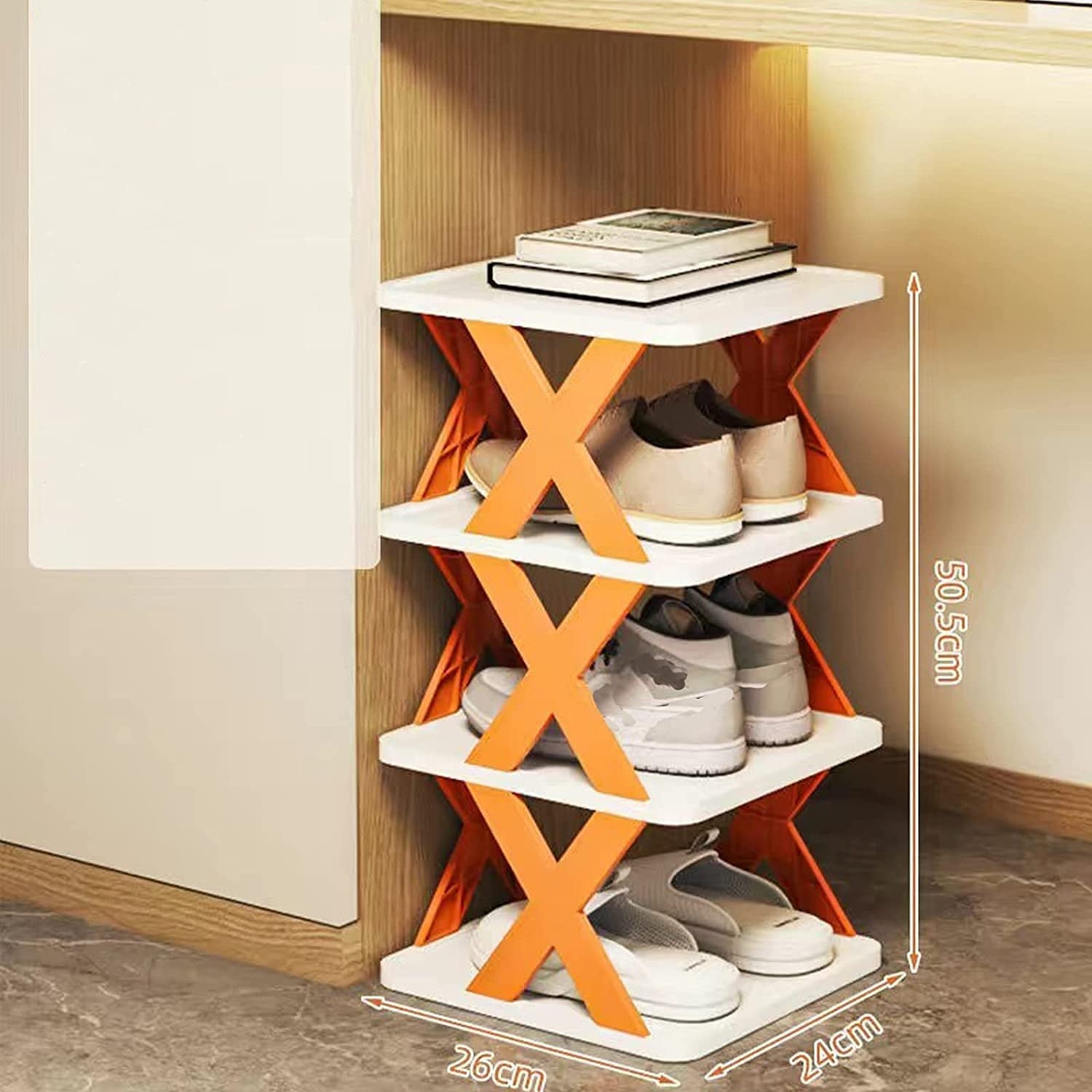 Foldable Shoe Rack (Multicolor) - Essentials