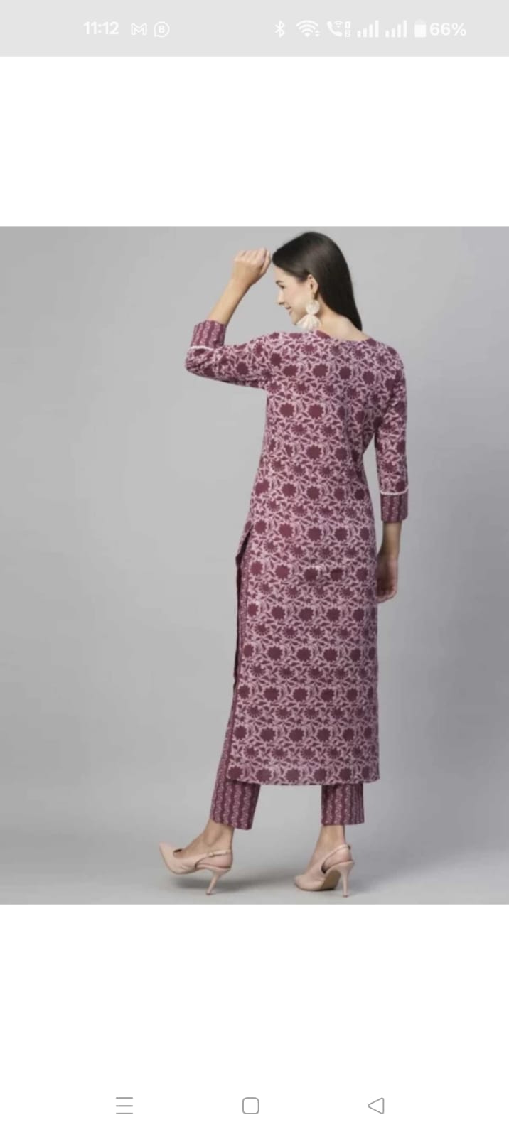 Floral Printed Women Cotton Women Kurta With Pant (2 Psc Set) - Essentials