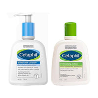 Cetaphil Moisturizing Lotion + Gentle Skin Cleanser for Sensitive Or Dry Skin - Essentials