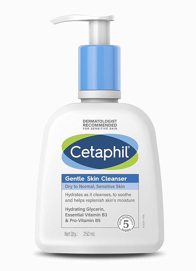 Cetaphil Moisturizing Lotion + Gentle Skin Cleanser for Sensitive Or Dry Skin - Essentials