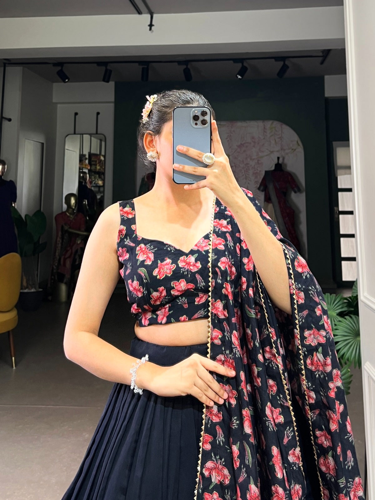 The Perfect Blend of Tradition And Sparkle Lehenga Choli - Essentials