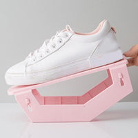 Foldable Space Saving Double Deck Shoe Rack Holder - Essentials