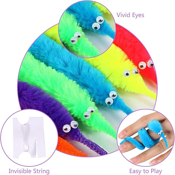 Magic Worm Toys Versatile Fidget and Tools Ideal for Increasing Focus Magic Kit for Kids and Adults, Multicolor - Essentials