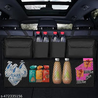 Car Trunk Organizer, Backseat Hanging Organizer With 8 Large Storage Bag Super Capacity, Waterproof Trunk Storage Bag - Essentials