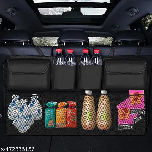 Car Trunk Organizer, Backseat Hanging Organizer With 8 Large Storage Bag Super Capacity, Waterproof Trunk Storage Bag - Essentials
