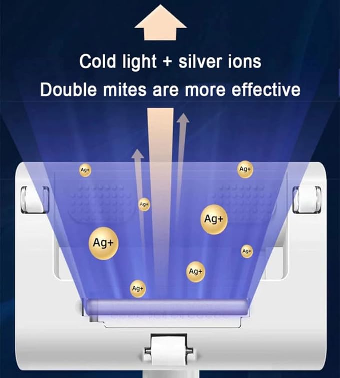 Portable Dust Suction Mites Remover Handheld Wireless Vacuum Cleaner Rechargeable Dust Remover Brush - Essentials