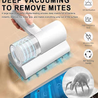 Portable Dust Suction Mites Remover Handheld Wireless Vacuum Cleaner Rechargeable Dust Remover Brush - Essentials