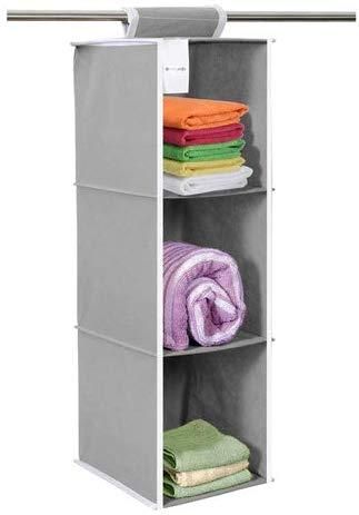 Cloth Organizer - Hanging 3 Shelves Wardrobe Organizer - Essentials