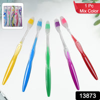 Premium Plastic Toothbrush (1 Pc  Mix Color) - Essentials