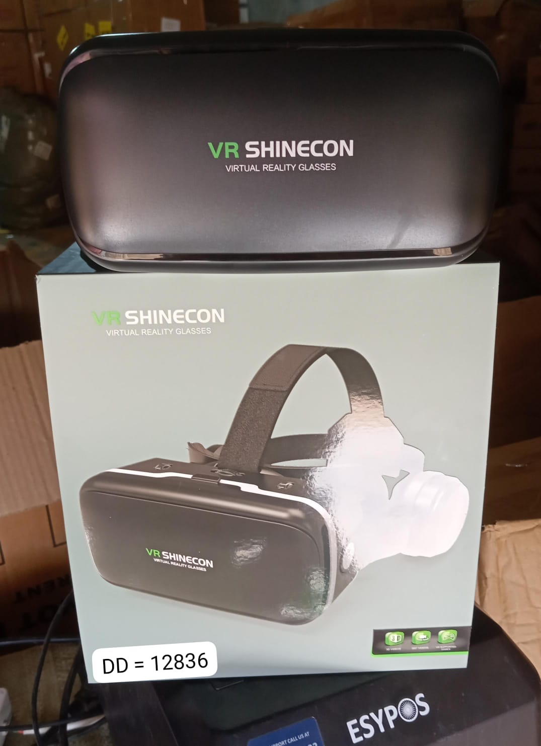 12836 3d Hd Vr Glasses Virtual Reality Goggles Headset For Ios For Android Smartphonevr Goggles-for 3d Vr Movies Video Games With Headphones (1 Pc) - Essentials