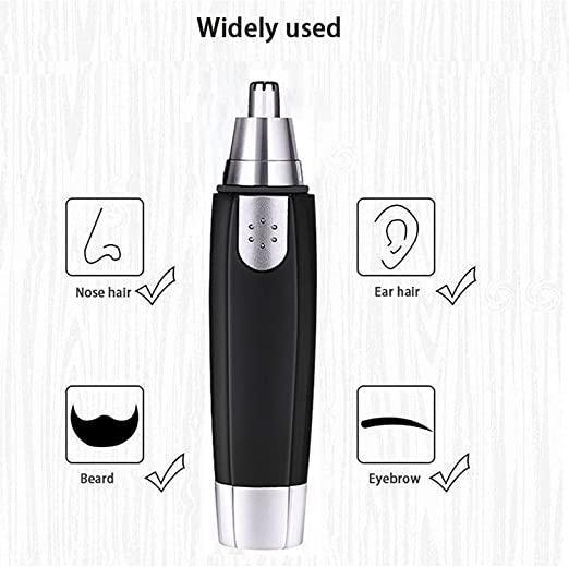 Nose Hair Trimmer Battery-Operated Ear and Nose Hair Trimmer Clipper Painless - Essentials