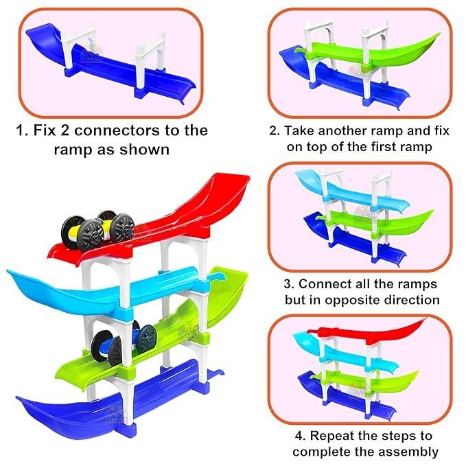 Ramp Racer , Multi level Ramp Racing Car Toy Set - Essentials