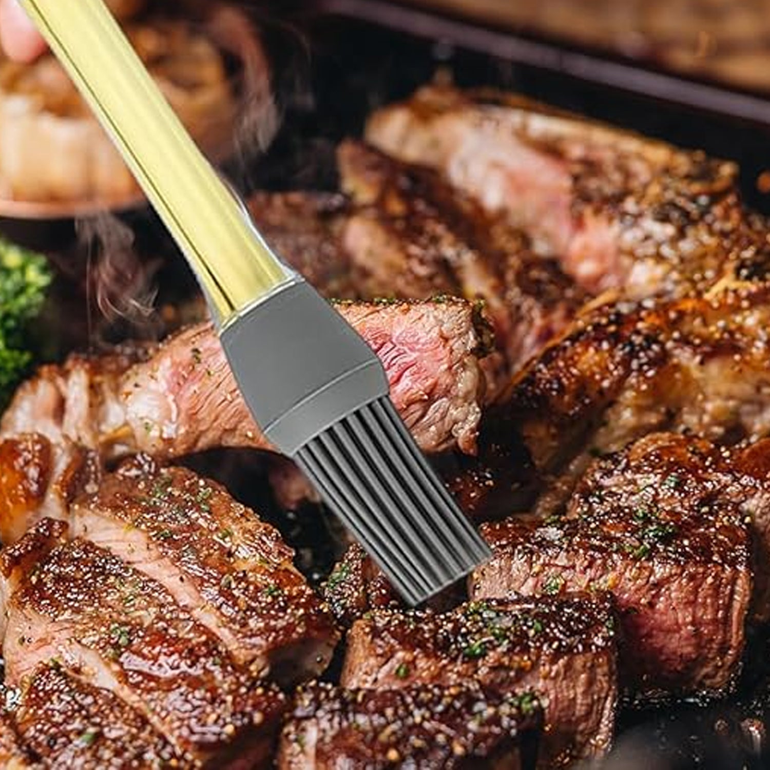 Silicone Oil Brush Pastry Brush Oil Cooking Brush (1 Pc) - Essentials