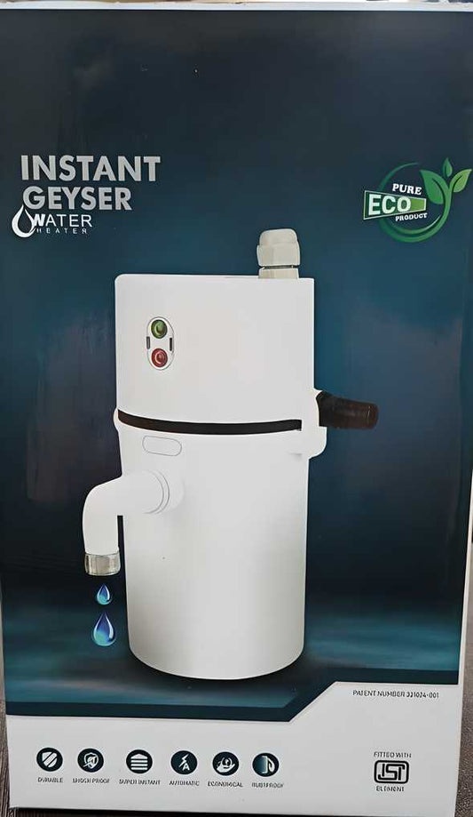 Instant Electric Water Geyser(Random Colours Available) - Essentials