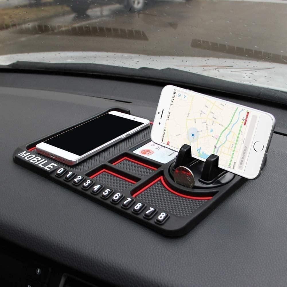 HSR Car Accessories Multifunction Phone GPS Holder Anti-Slip Silicone Pad and Car Mobile Holders for Car Dashboard - Essentials