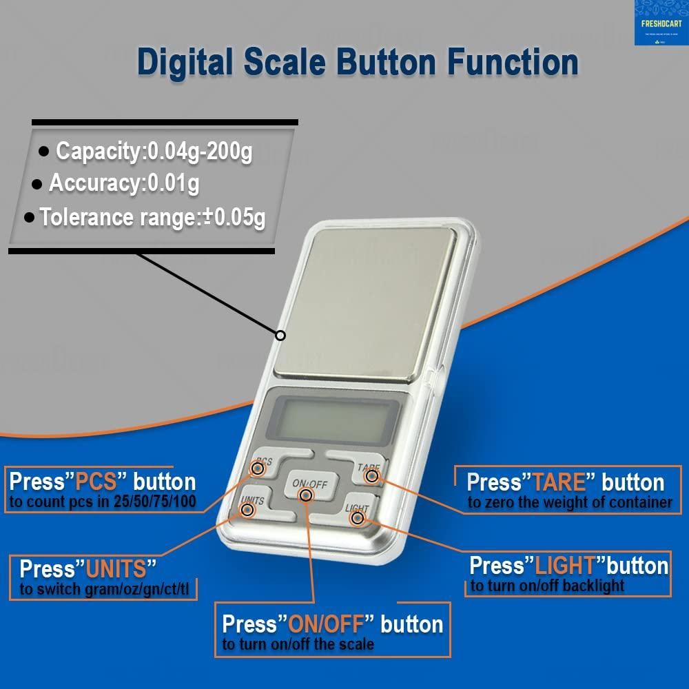 Mini Pocket Weight Scale Digital Machine With Auto Calibration - Essentials