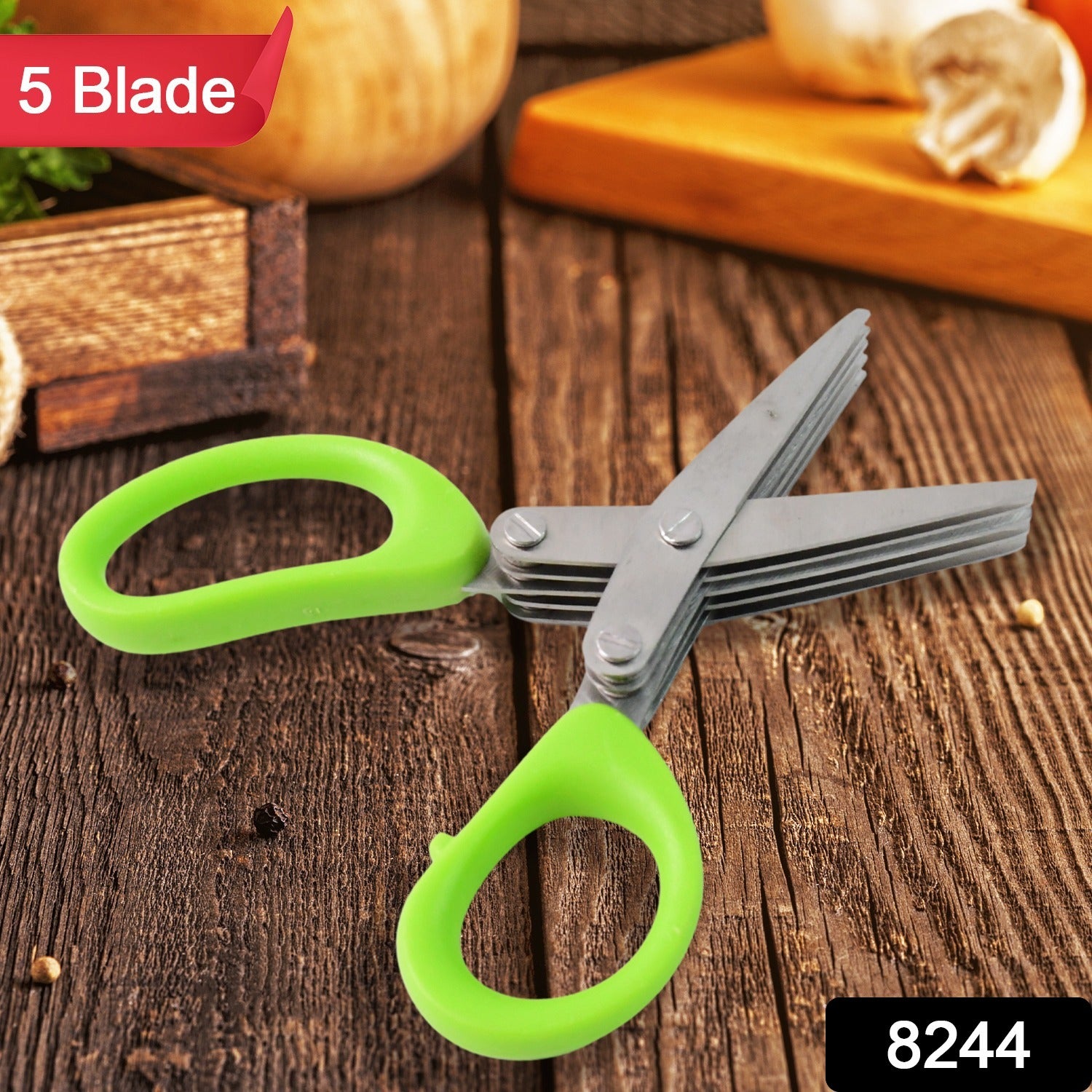 Premium 5 Blade Multipurpose Herb Scissors (1 Pc) - Essentials