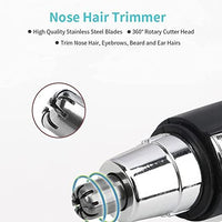 Nose Hair Trimmer Battery-Operated Ear and Nose Hair Trimmer Clipper Painless - Essentials