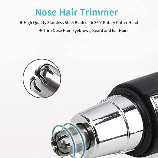 Nose Hair Trimmer Battery-Operated Ear and Nose Hair Trimmer Clipper Painless - Essentials
