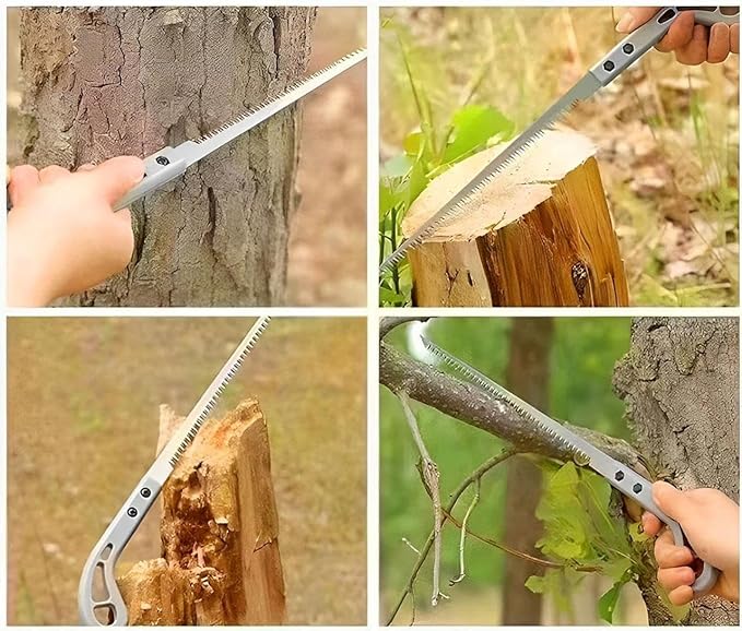 Hand Saw Portable Garden Household Anti-Skip Hand Steel High Strength Tool Ice Hand Saw Cutter Wood Saw Hand Tree Cutting - Essentials