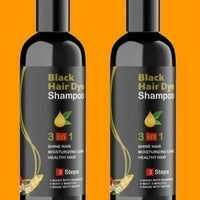 Unisex Instant Black Herbal Hair Dye Shampoo for Grey Hair Coverage 3 in 1(100ml) - Essentials