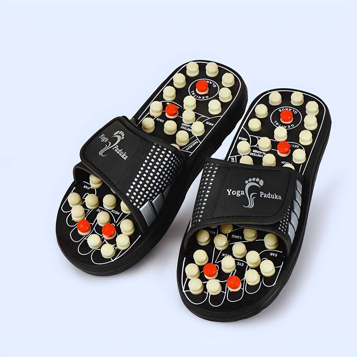 Acupressure and Magnetic Therapy Paduka Slippers for Full Body Blood Circulation For Men and Women - Essentials