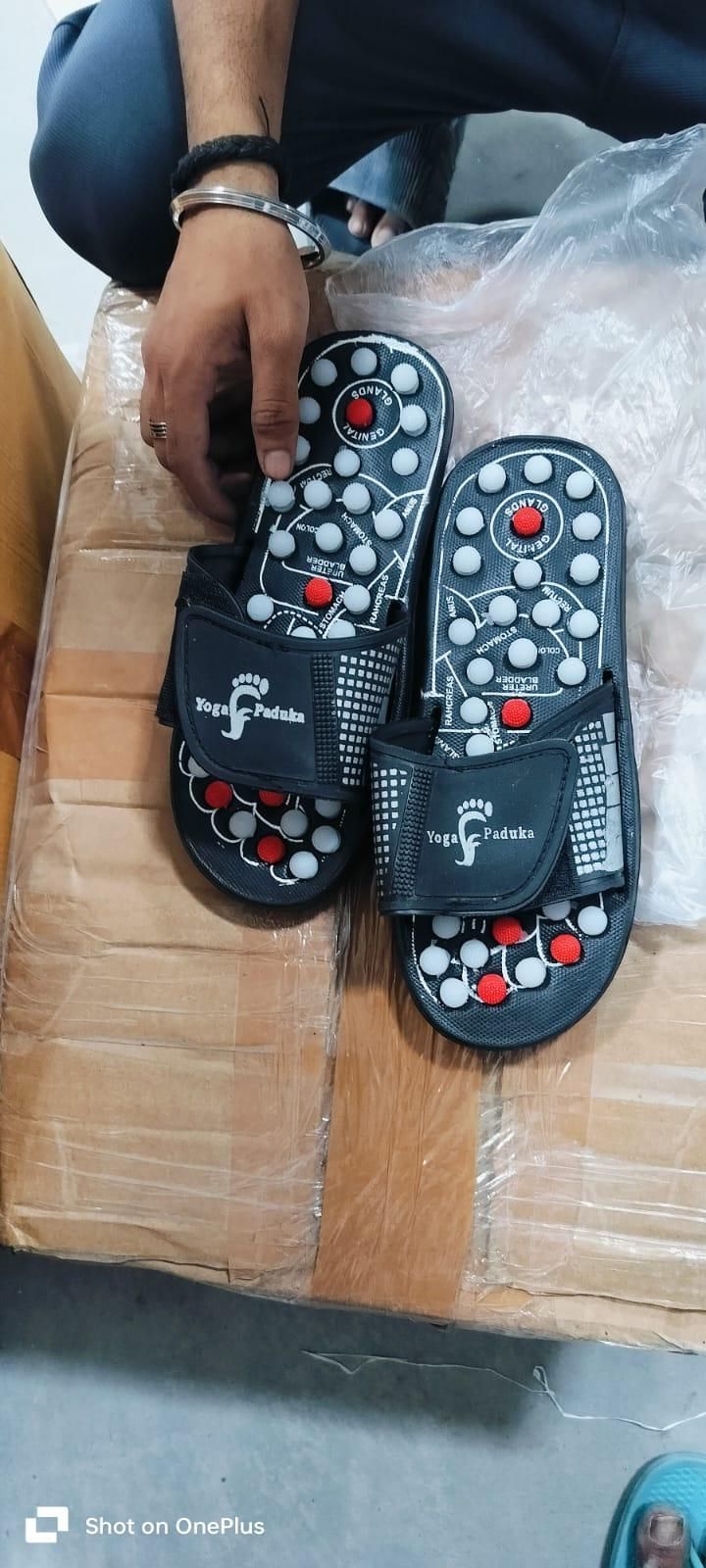 Acupressure and Magnetic Therapy Paduka Slippers for Full Body Blood Circulation For Men and Women - Essentials