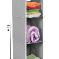 Cloth Organizer - Hanging 3 Shelves Wardrobe Organizer - Essentials