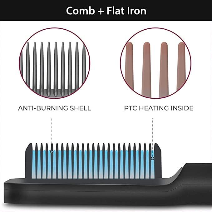 Professional Electric Hair Straightener Comb Brush - Essentials