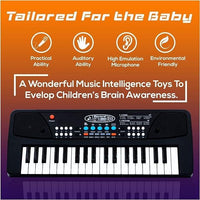 37 Keys Piano Keyboard Toy with Microphone, USB Power Cable & Sound Recording Function Analog Portable Keyboard - Essentials