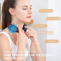 6 Heads Smart Electric Neck And Back Pulse Massager Wireless (1 Pc) - Essentials