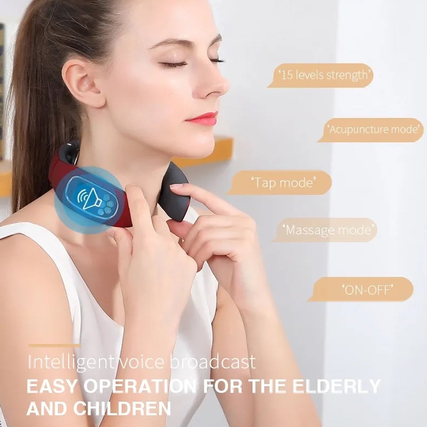 6 Heads Smart Electric Neck And Back Pulse Massager Wireless (1 Pc) - Essentials