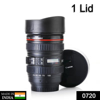 Camera Lens Shaped Coffee Mug Flask With Lid - Essentials