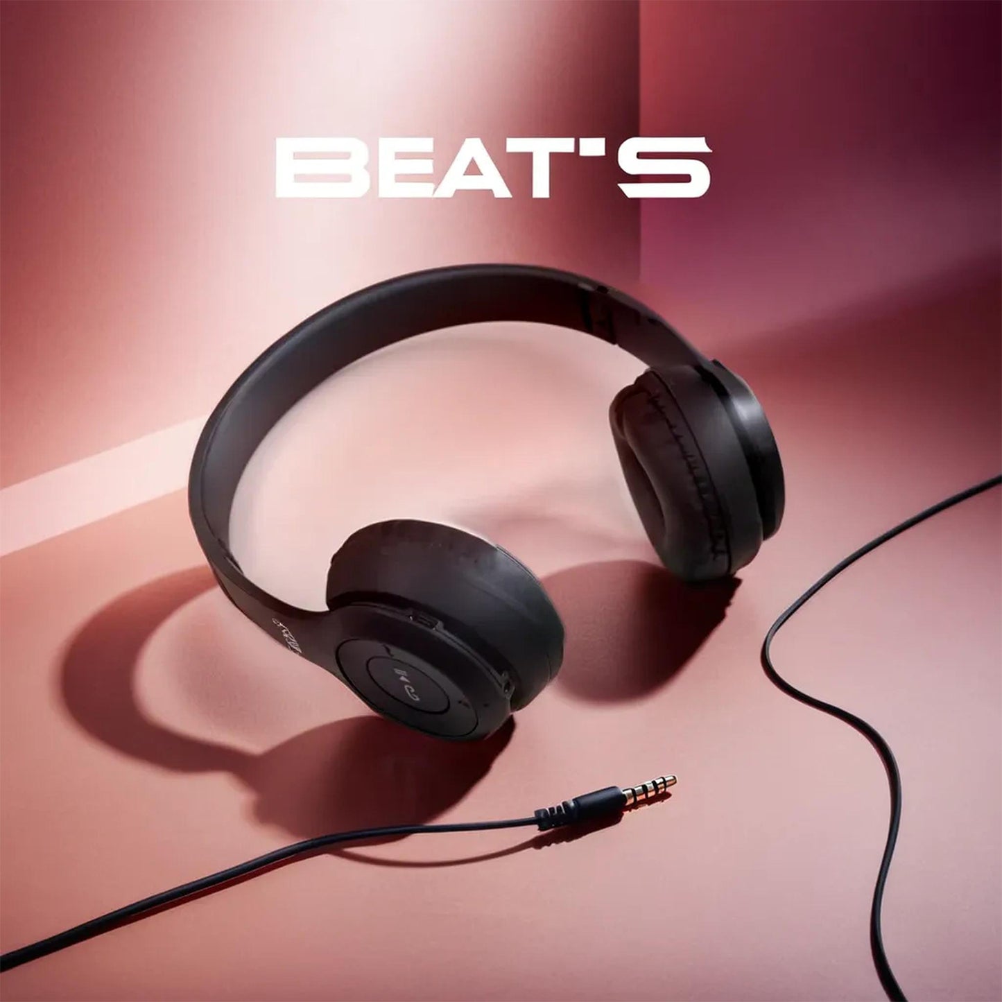 13052 Wireless Headphone Over The Head Bluetooth Headset Foldable Headband Hands-free With Calling Function (1 Pc) - Essentials