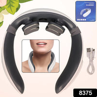 4 Heads Smart Electric Neck And Back Pulse Massager (1 Pc) - Essentials