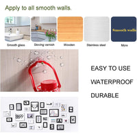 Self Adhesive Hooks Sticker  Screw Nut And Bolt Type (4 Pcs Set) - Essentials