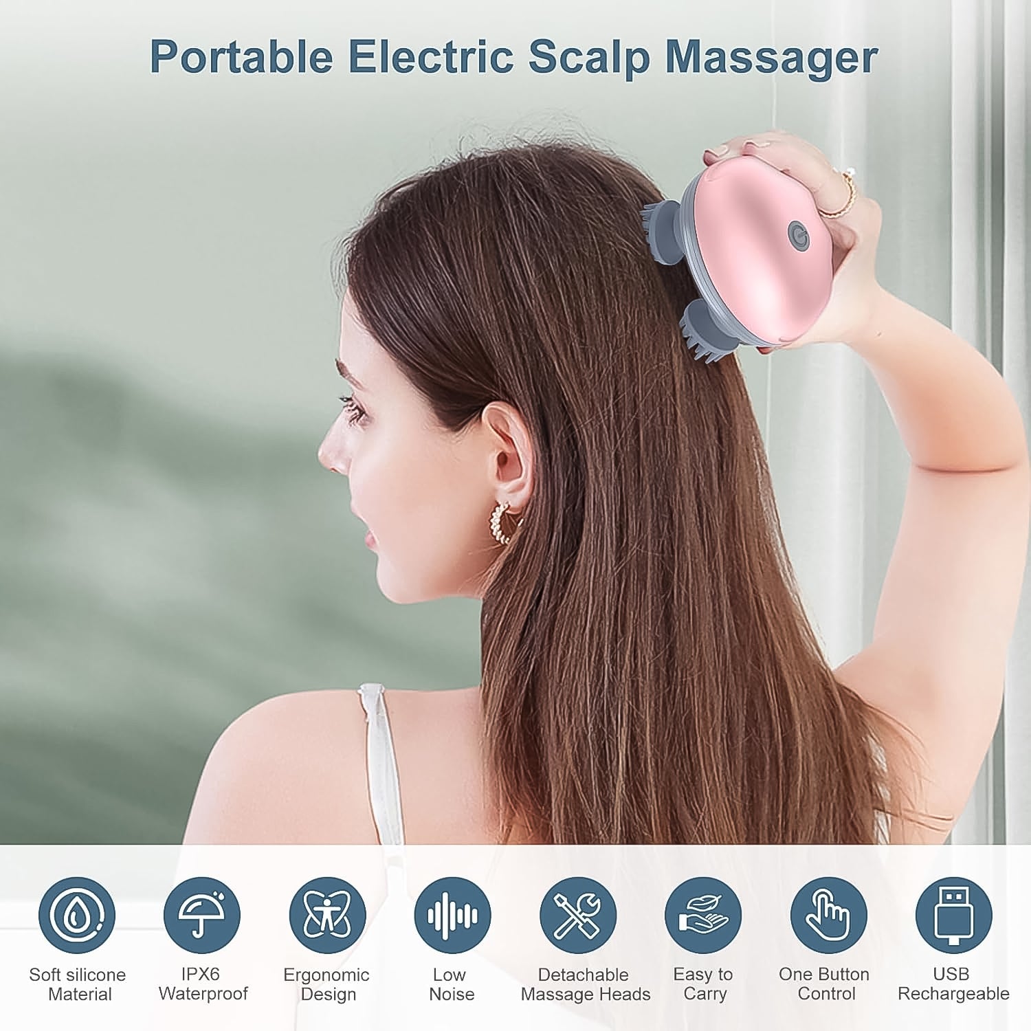Smart Electric Scalp Massager (1 Pc) - Essentials