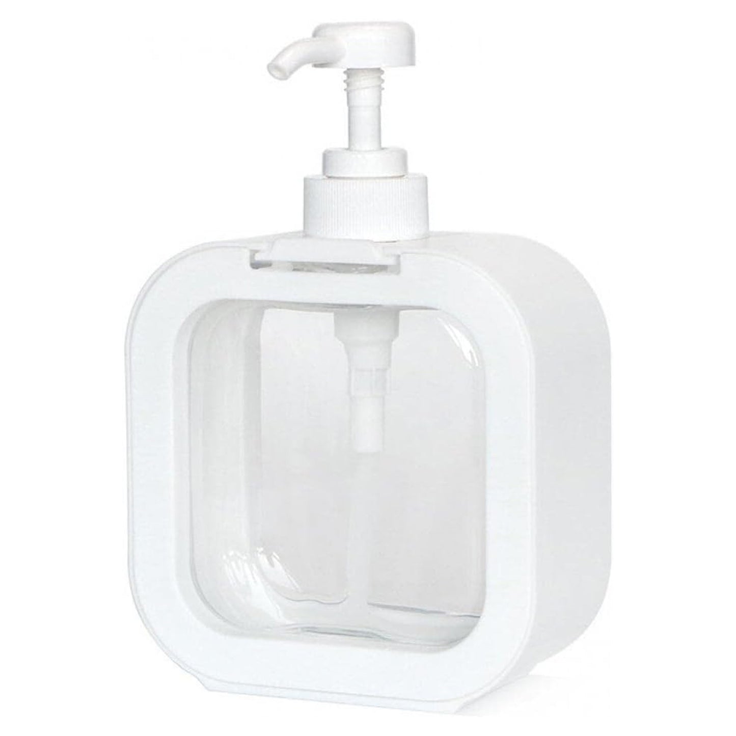 Snap Sink Dispenser Plastic Clear Empty Pump Lotion Bottles (1 Set) - Essentials