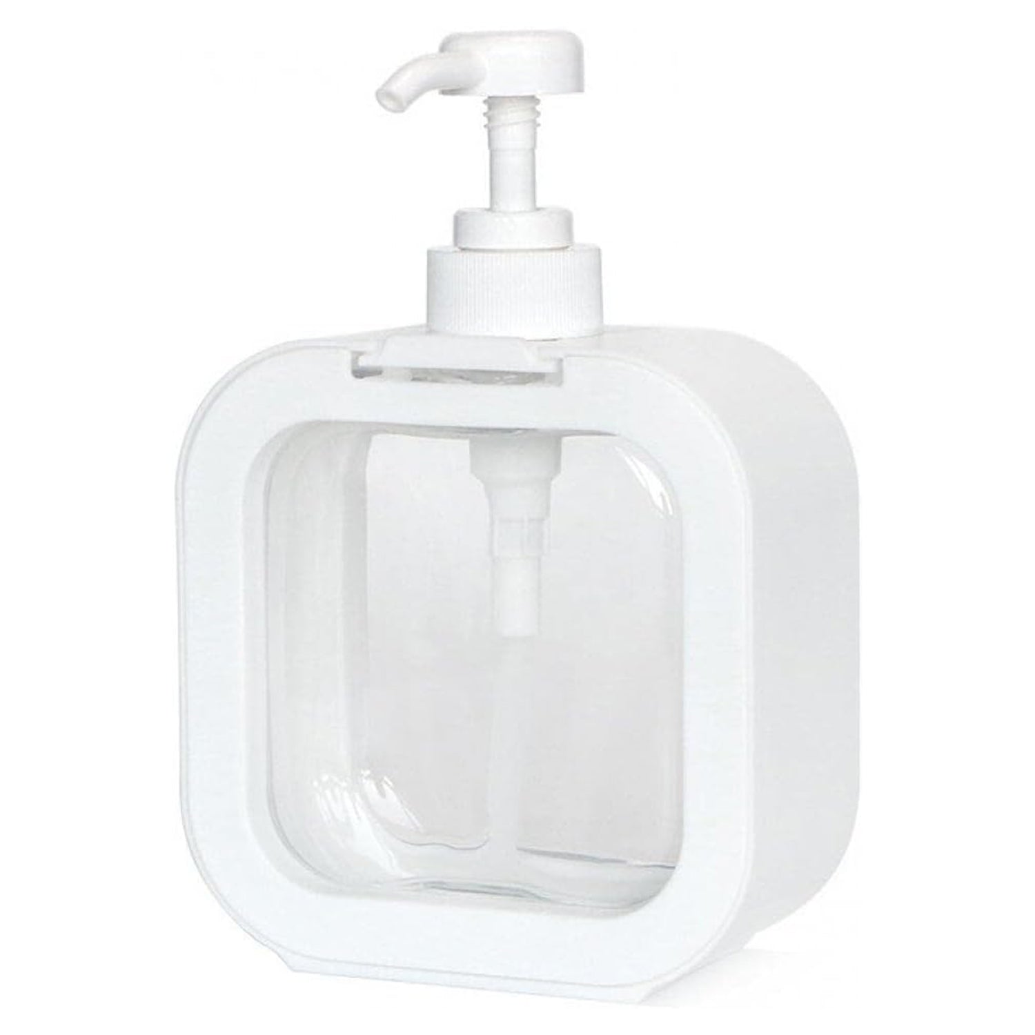 Snap Sink Dispenser Plastic Clear Empty Pump Lotion Bottles (1 Set) - Essentials