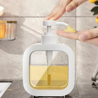 Snap Sink Dispenser Plastic Clear Empty Pump Lotion Bottles (1 Set) - Essentials