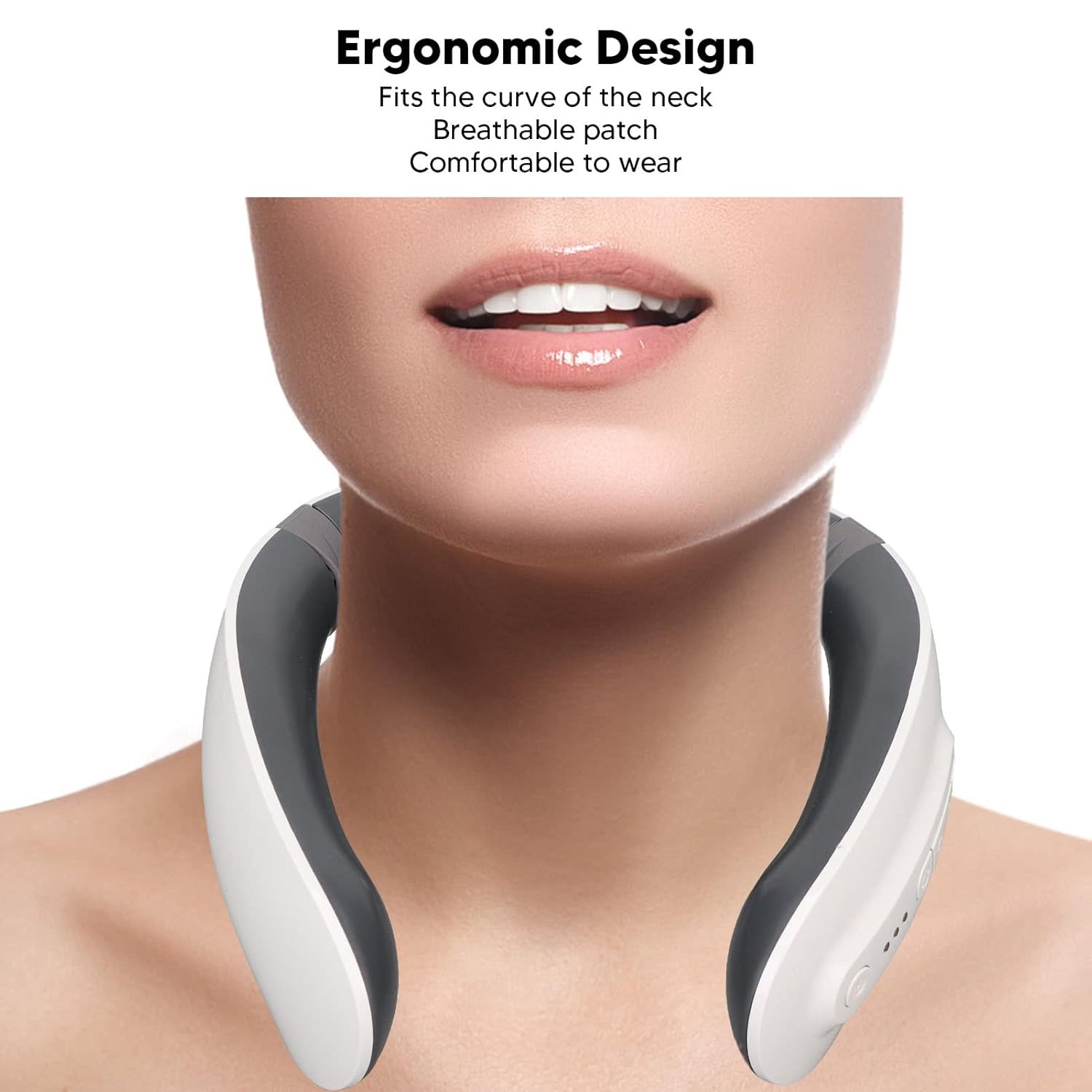 4 Heads Smart Electric Neck And Back Pulse Massager (1 Pc) - Essentials