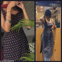 DAILY WEAR KURTI/REGULAR KURTI/FANCY KURTI/CASUAL SLEEVELESS KURTI - Essentials