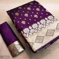 Jacquard Printed Saree for Women (Dark Green, 6.3 m) - Essentials