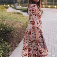 Cotton Printed Kurti with Pant for Women (Multicolor, S) - Essentials