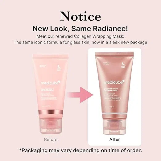 SS Medicube Collagen Overnight Wrapping Peel Off Facial Mask Pack of 1 - Essentials